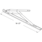 Prime-Line 16-1/2 in. Steel 4-Bar Egress Hinge with Stop (Single Pack) EP 24050 - alternate 2